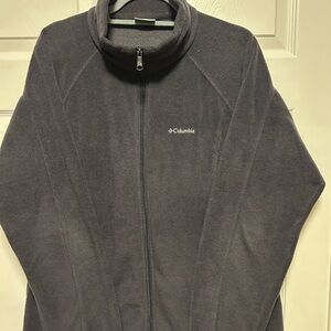 Columbia Black Fleece Jacket - Women’s Plus 1X